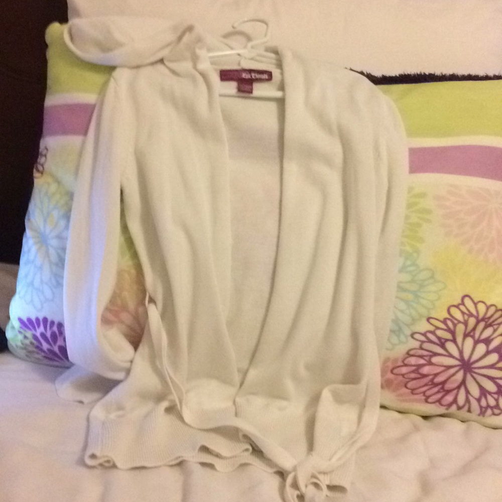 Waist lace jacket color is white size M